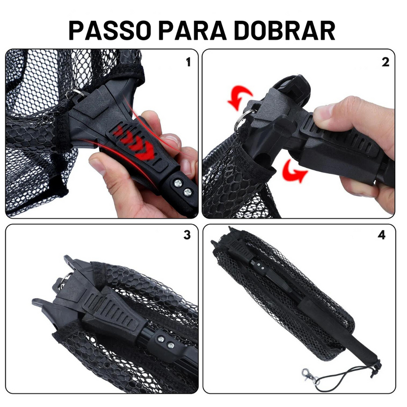Passaguá Dobravel - 65cm - Vermelho/Preto