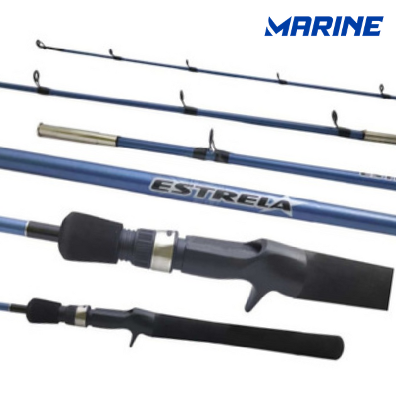 Vara Estrela Azul p/ Carretilha - 1,68m - 10-20 lbs - Marine